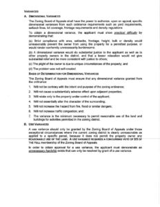Variance Granted Variances | Grant Township